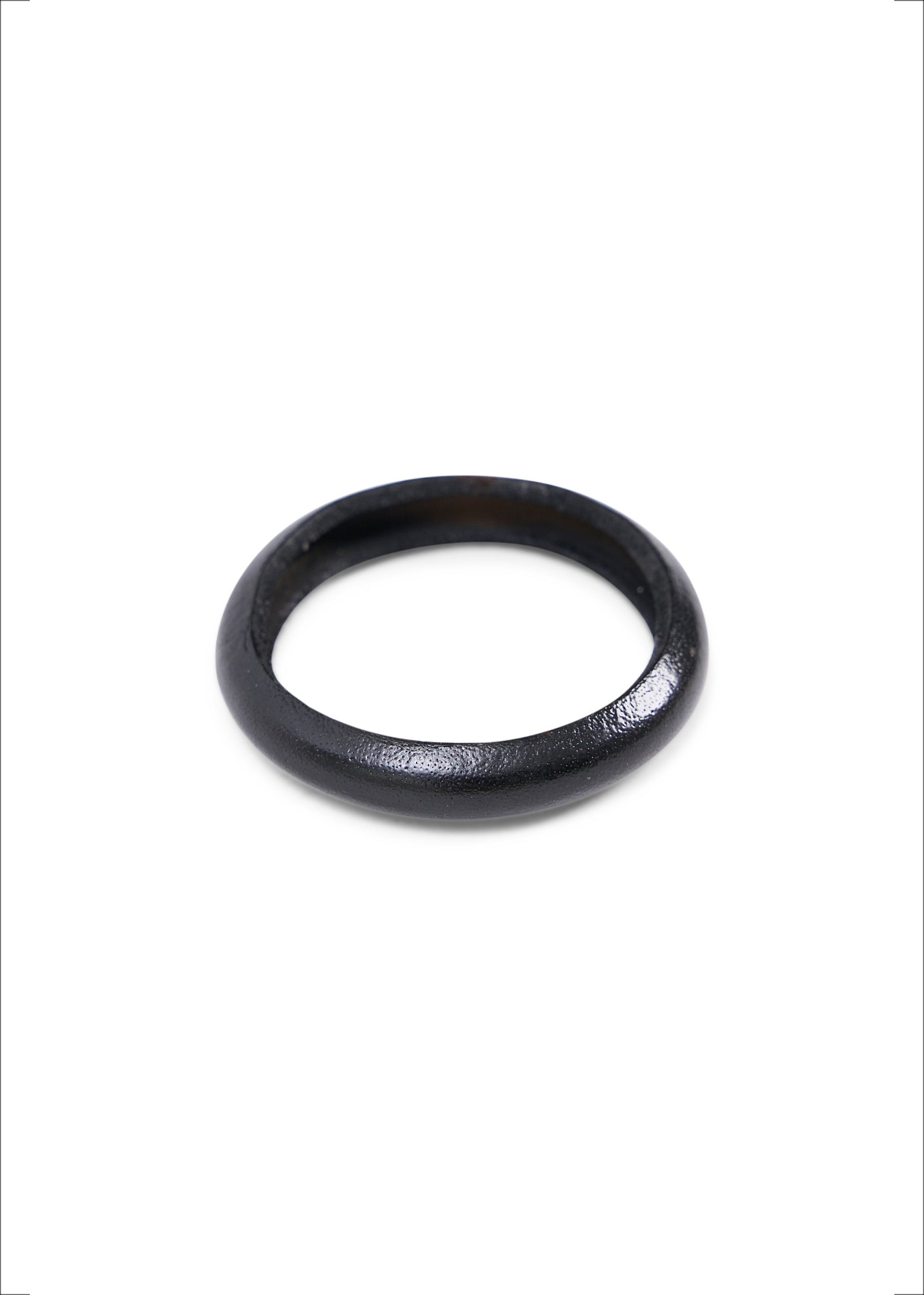 Black buffalo leather bracelet