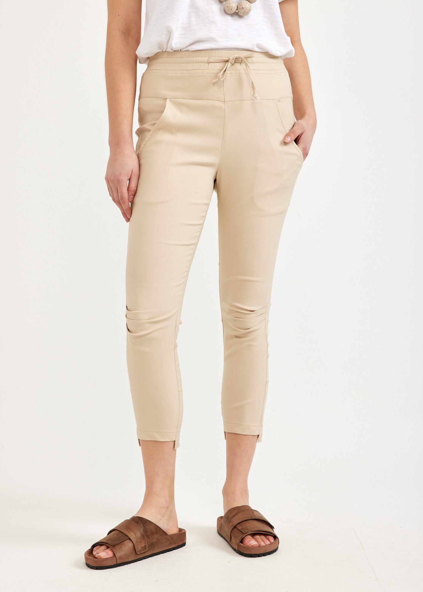 Stone straight leg basic pants