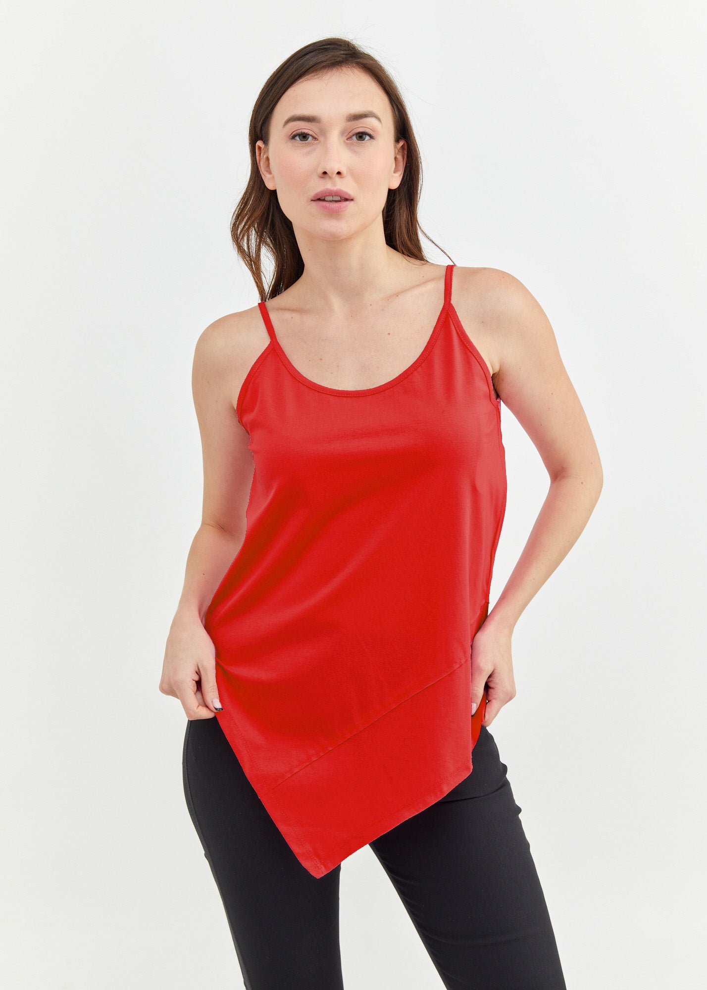 Spaghetti tank top Spitz Kadima red 