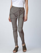 Tights with threads in x dark gray wash