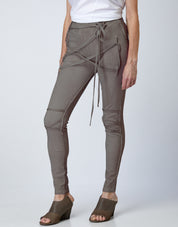 Tights with threads in x dark gray wash