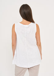 White long back triangle top