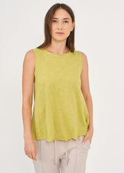 Light green long back triangle top