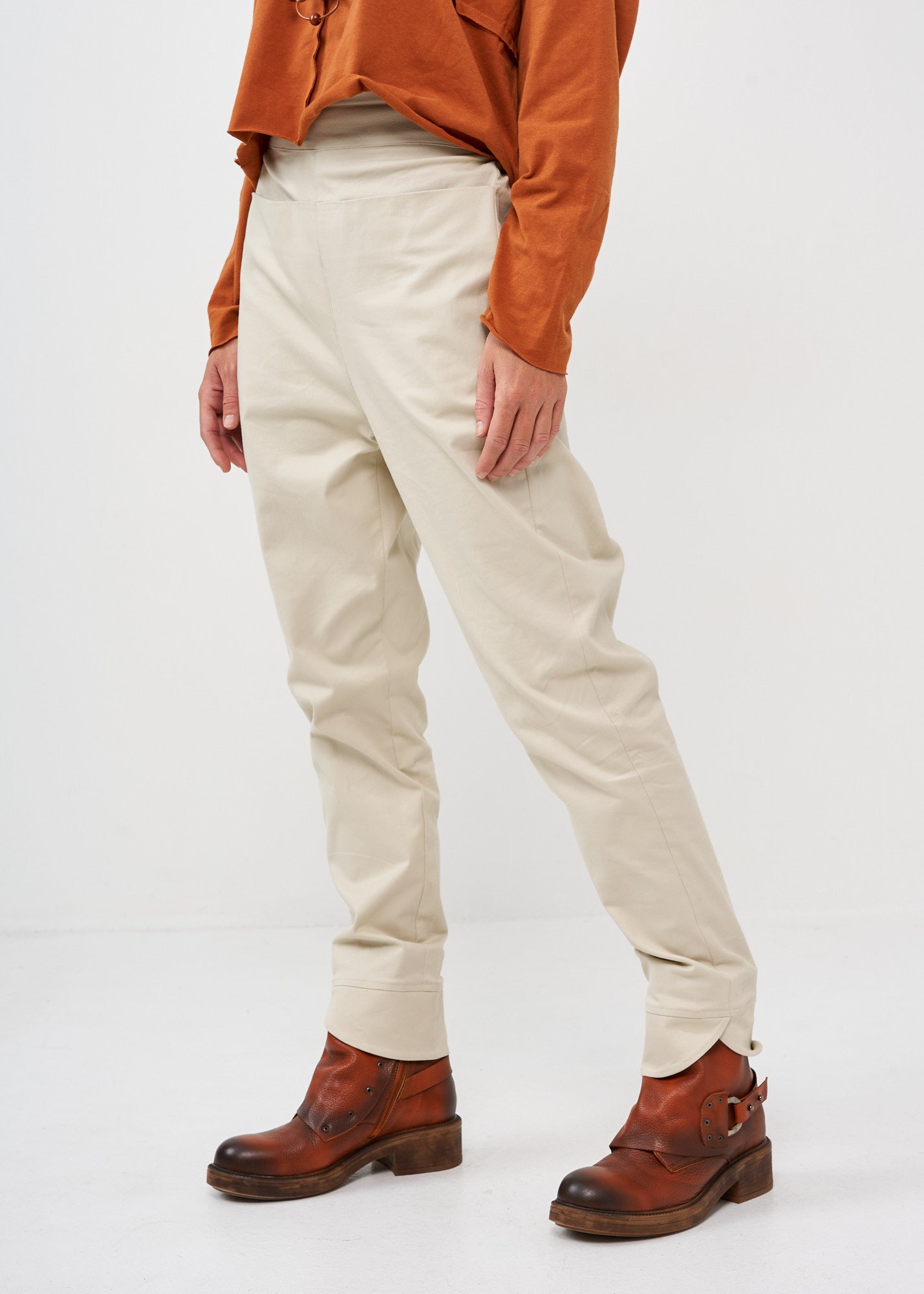 Boy pants with straight pockets Stone