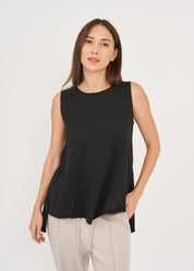 Black long back triangle top