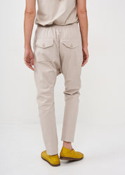 Boy long pants with back pockets Stone