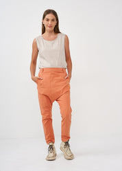 Boy long pants with back pockets orange