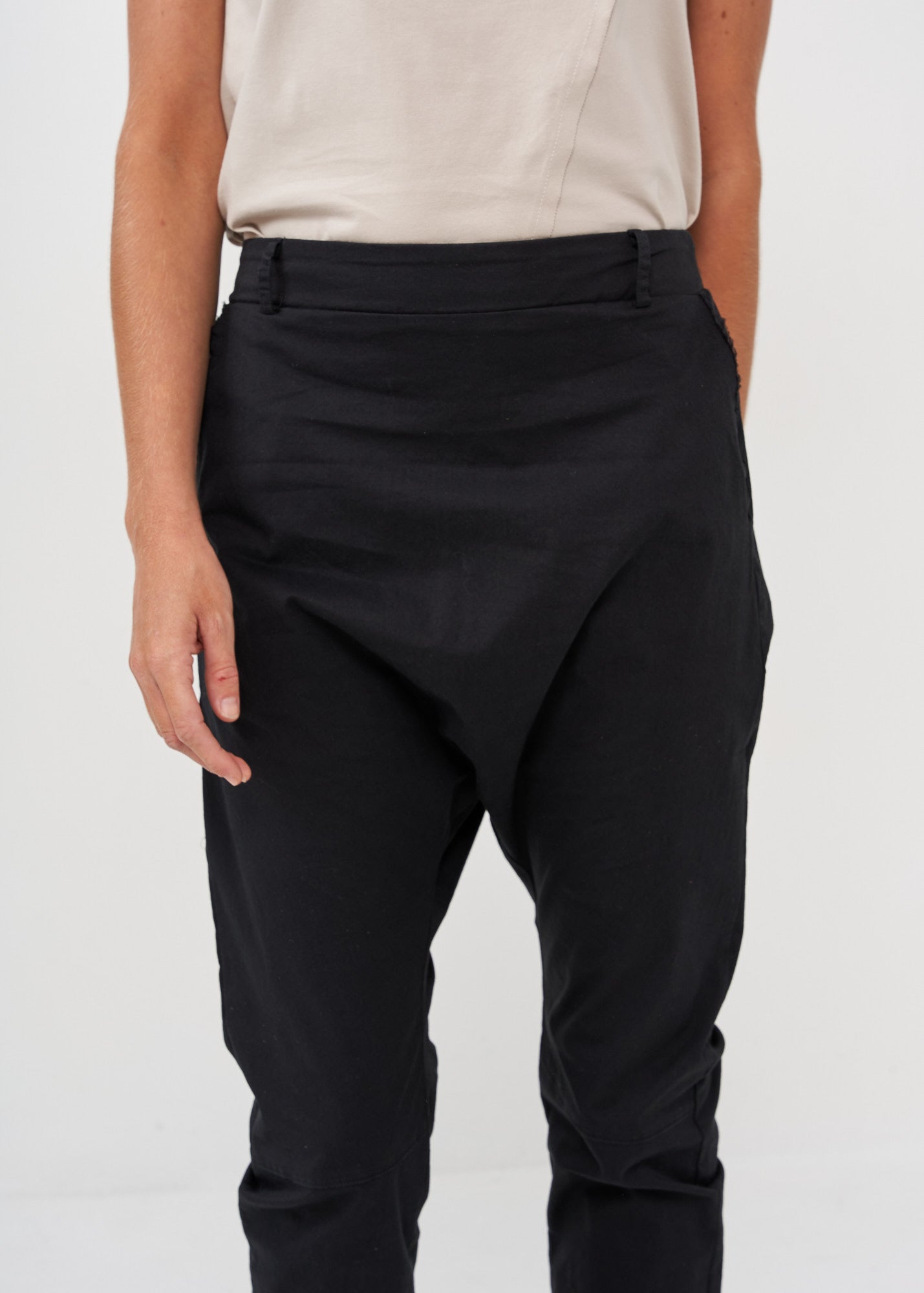 Boy long pants with back pockets black