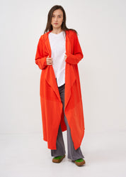 Long top in reverse orange fabric combination