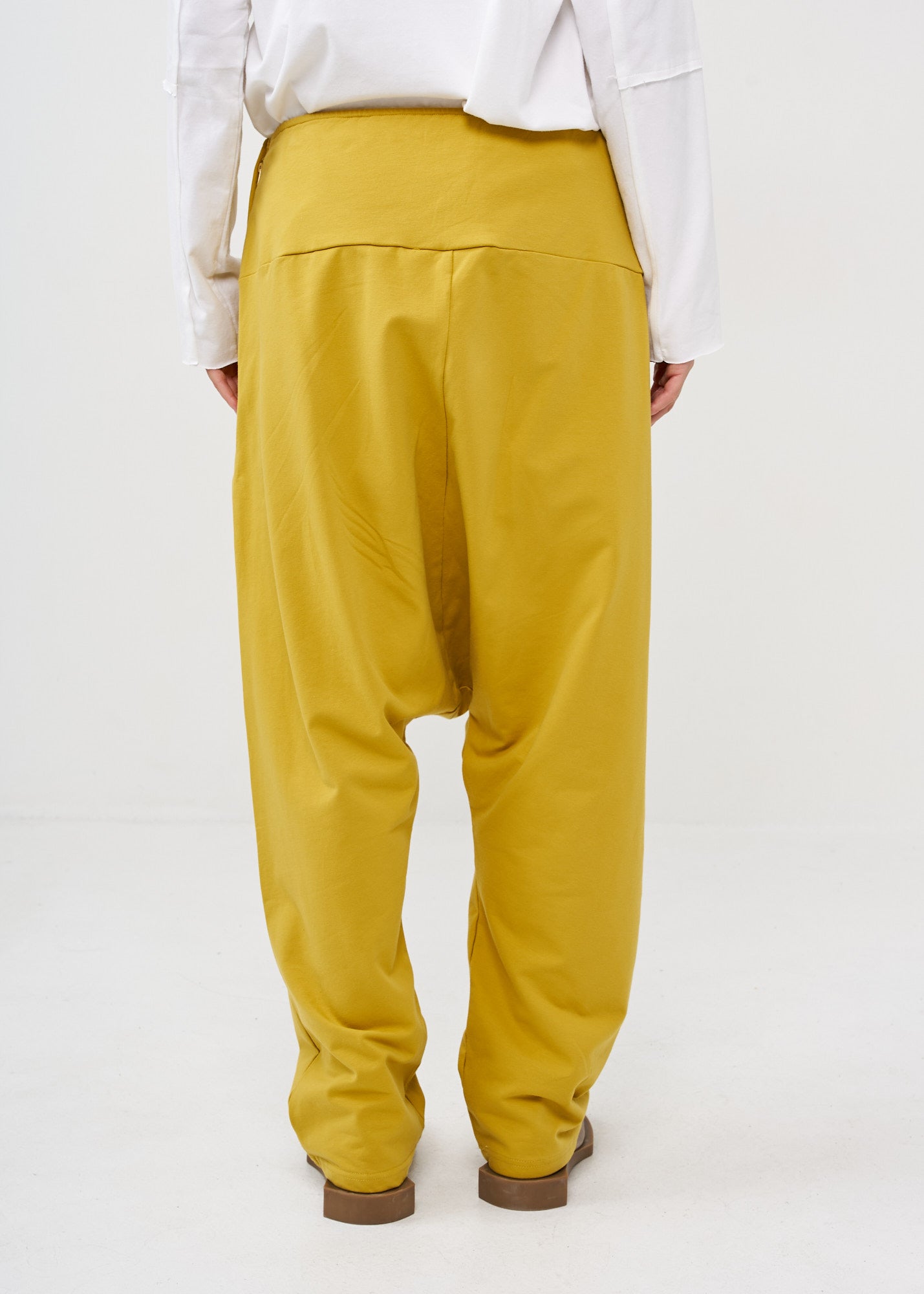 Mustard high waist baggy pants