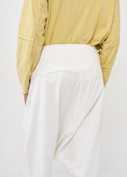 White high waist baggy pants