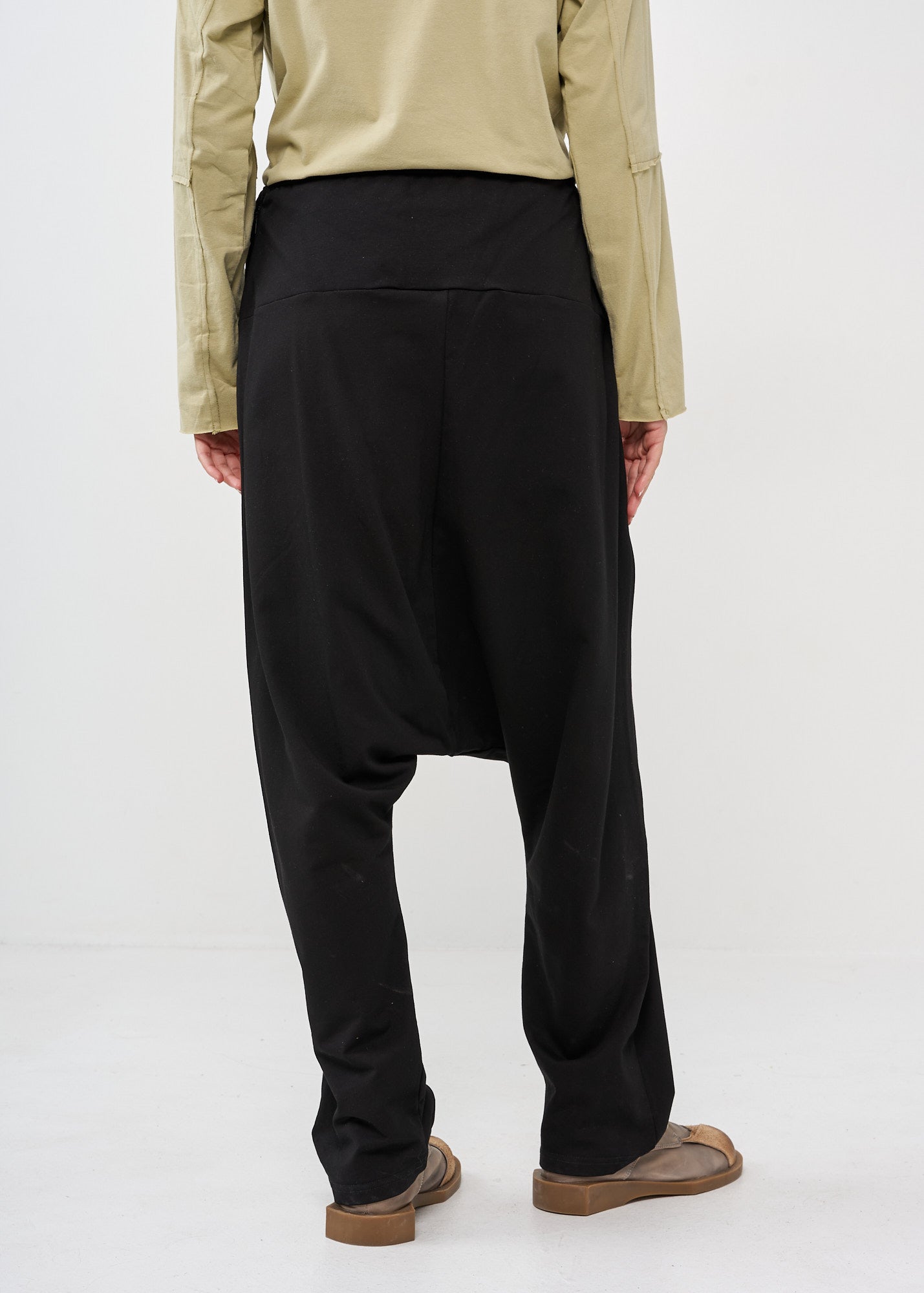 Black high waist baggy pants