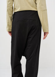 Black high waist baggy pants