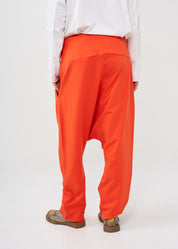 Orange high waist baggy pants