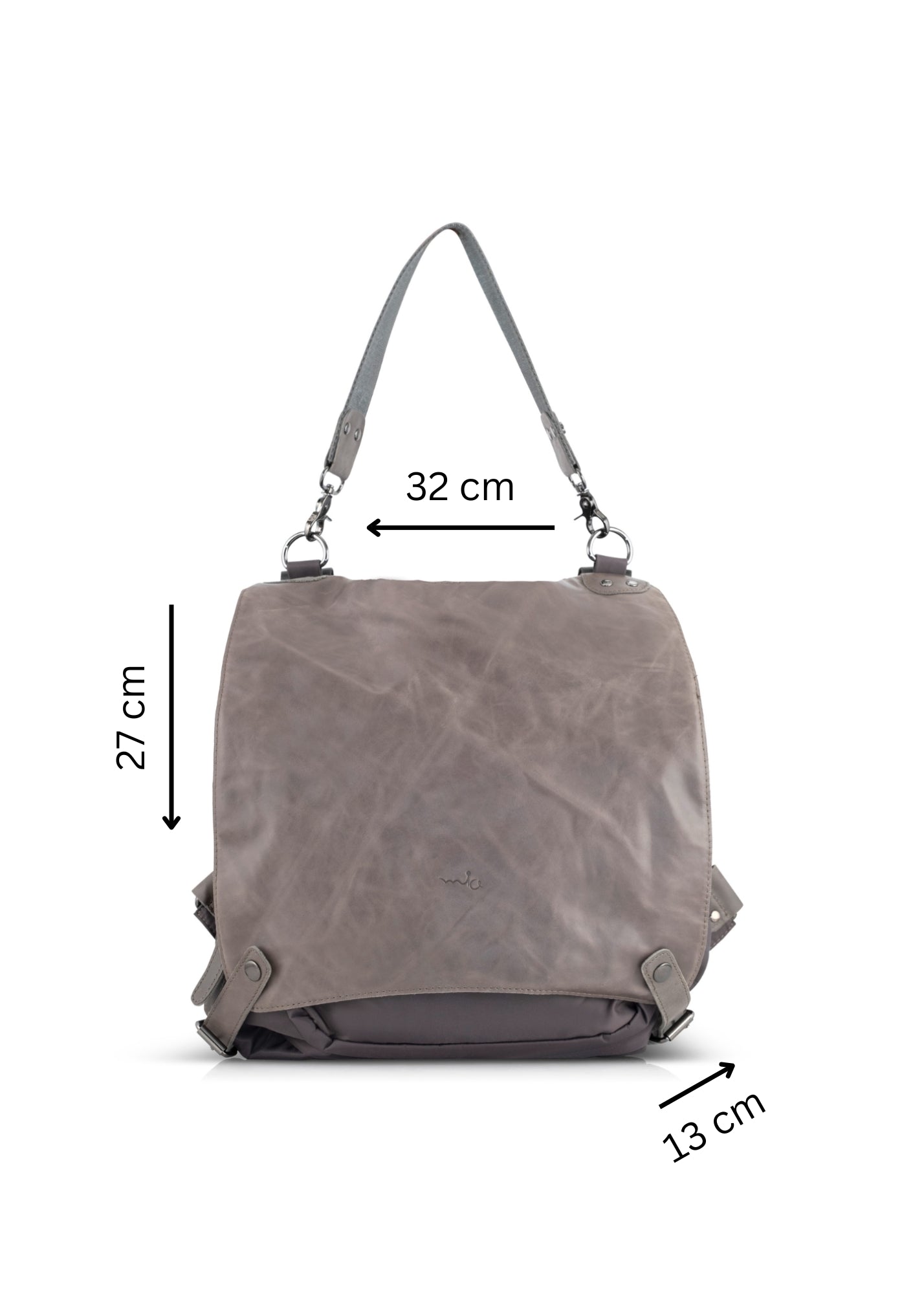 Nylon bag - gray kraft paper 