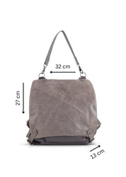 Nylon bag - gray kraft paper 