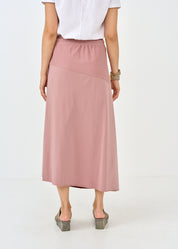 Franz Terry pink asymmetric cut skirt