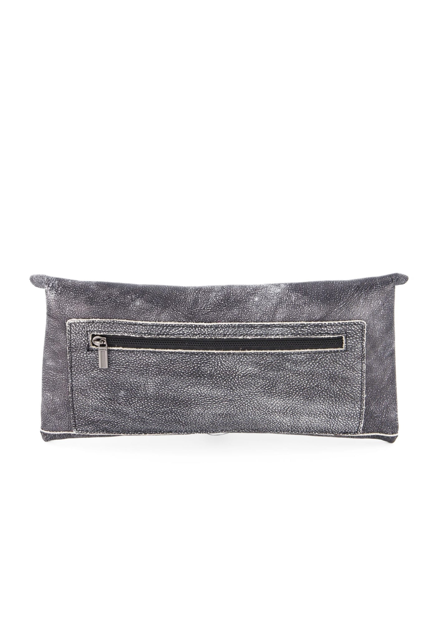 Elongated envelope wallet with cards inside black