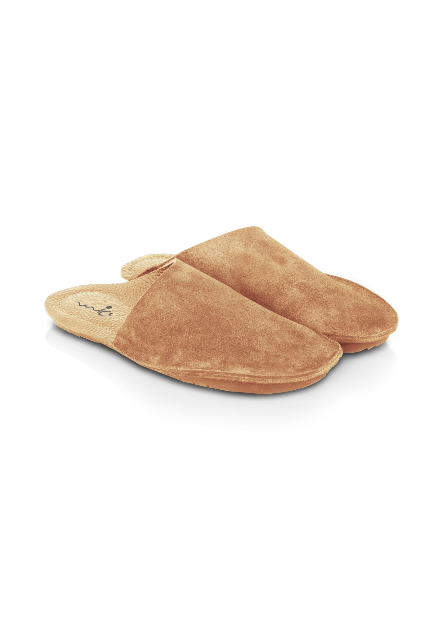 Soft leather flip flop with asymmetric stone key