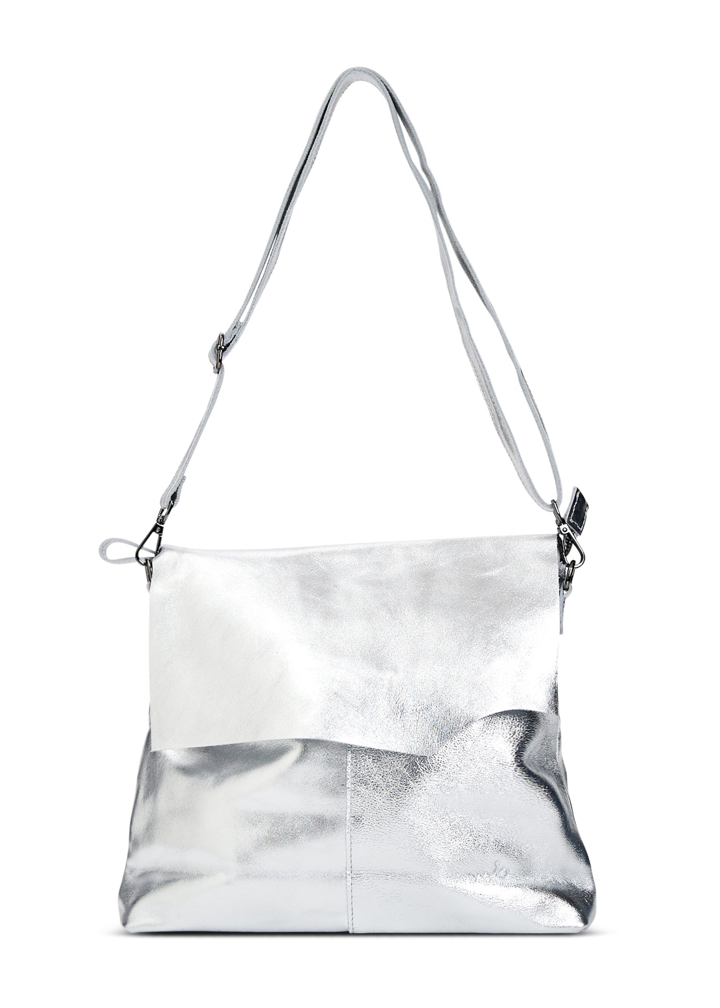 Silver cut kalapa side leather bag