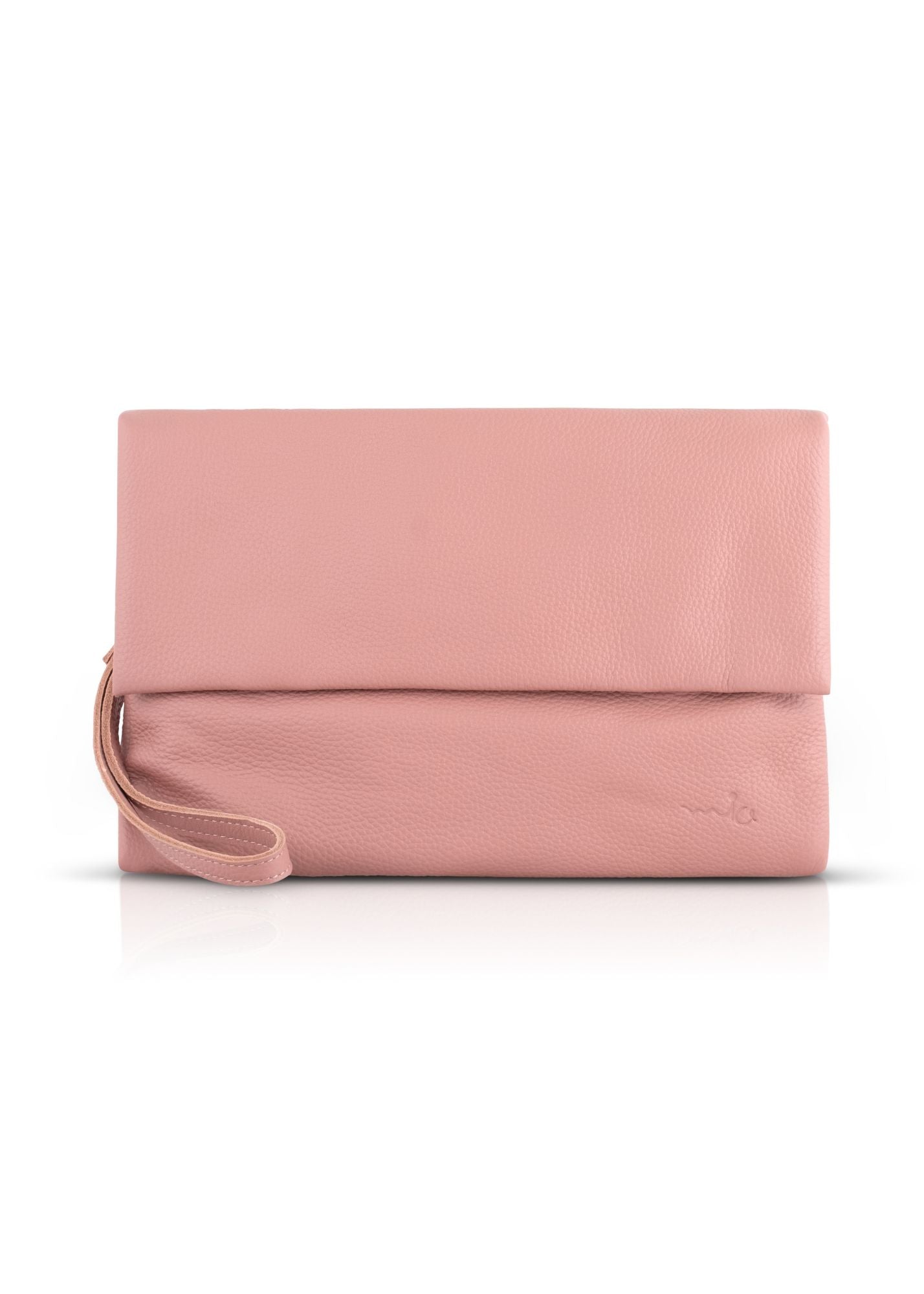 Pink magnetic klapa evening bag