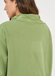 Green kangaroo pocket golf sweatshirt