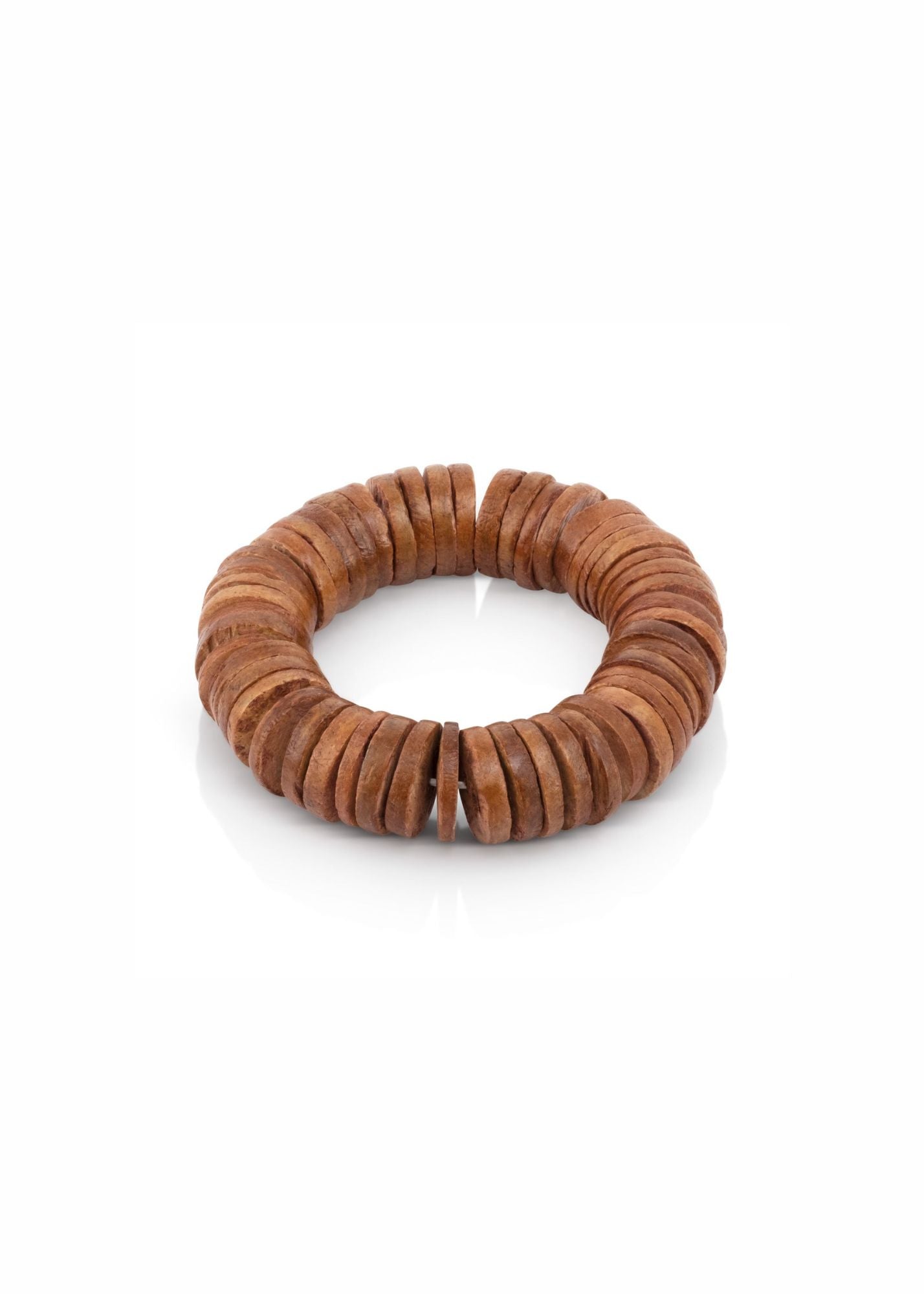 Hamra flat wooden beads bracelet