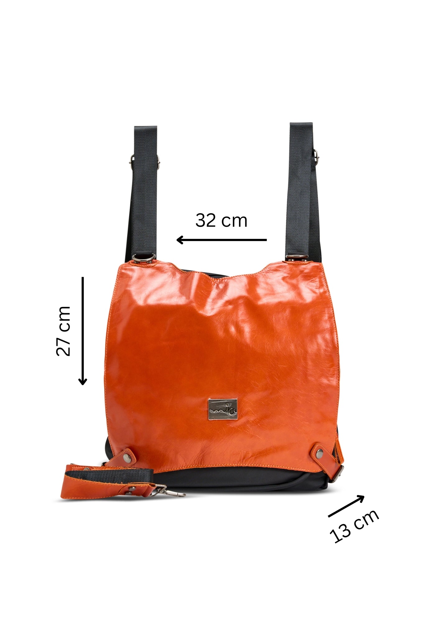 Nylon bag - orange klapa