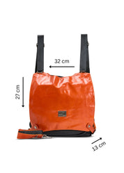 Nylon bag - orange klapa