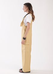 "Overall model H with tying straps" Mustard