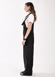 "Overall model H with tying straps" black