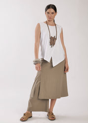 Brown skirt pants