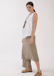 Brown skirt pants