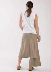 Brown skirt pants