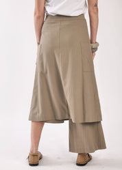 Brown skirt pants