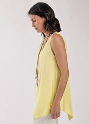 Yellow back and forth front and back tank top