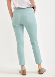 Light blue rubber top tight pants