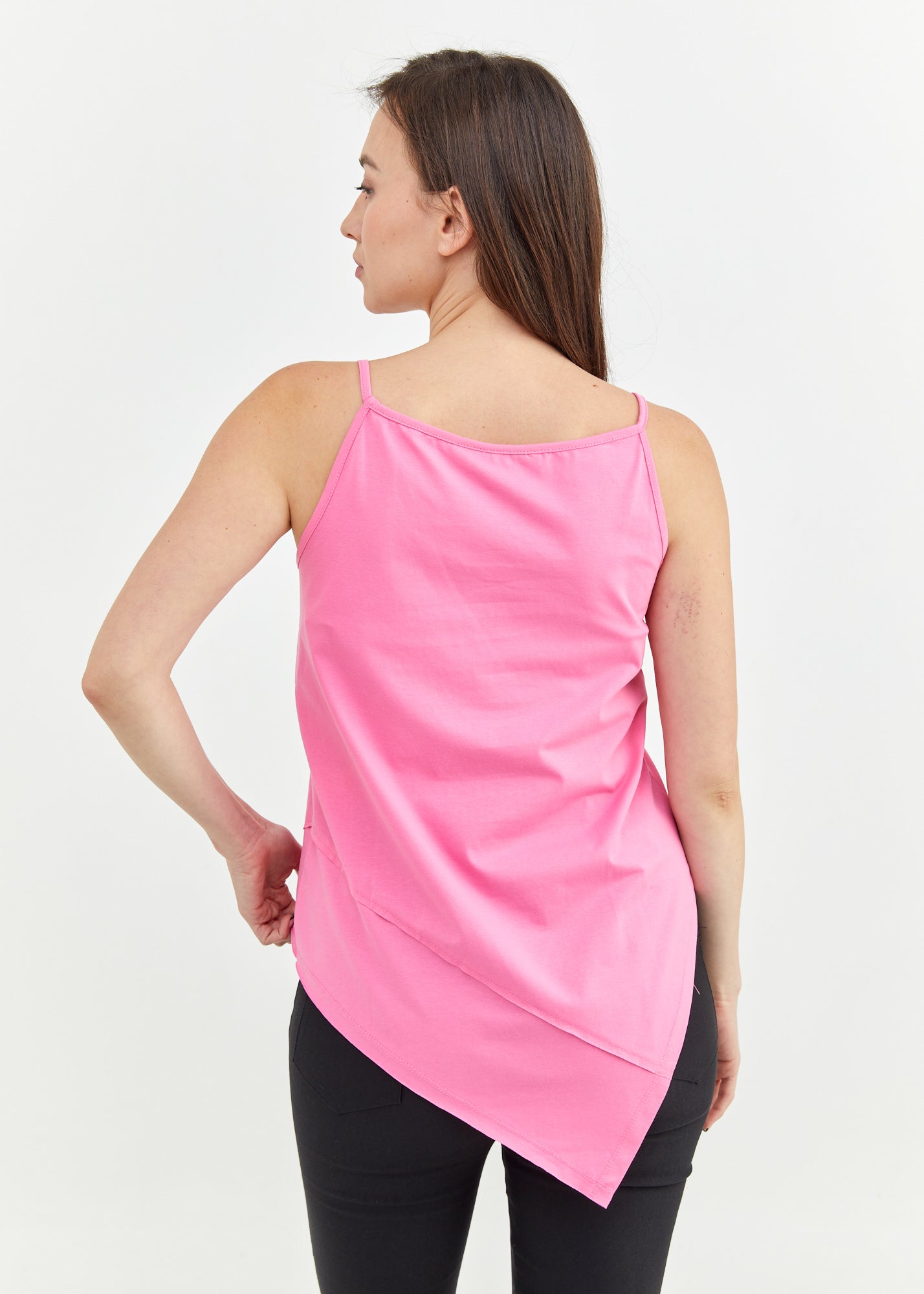 Fuchsia pink spaghetti strap top