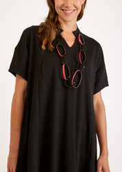 Black circle dress