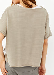 V-Stone cut-out shirt