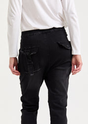 Jeans boy back pockets black wash