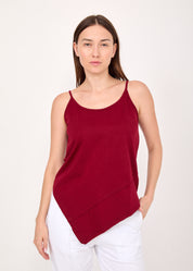 Spaghetti tank top spit forward burgundy 