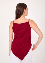 Spaghetti tank top spit forward burgundy 