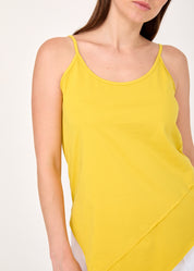 Spaghetti tank top yellow