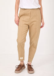 Brown classic middle seam and patch pants