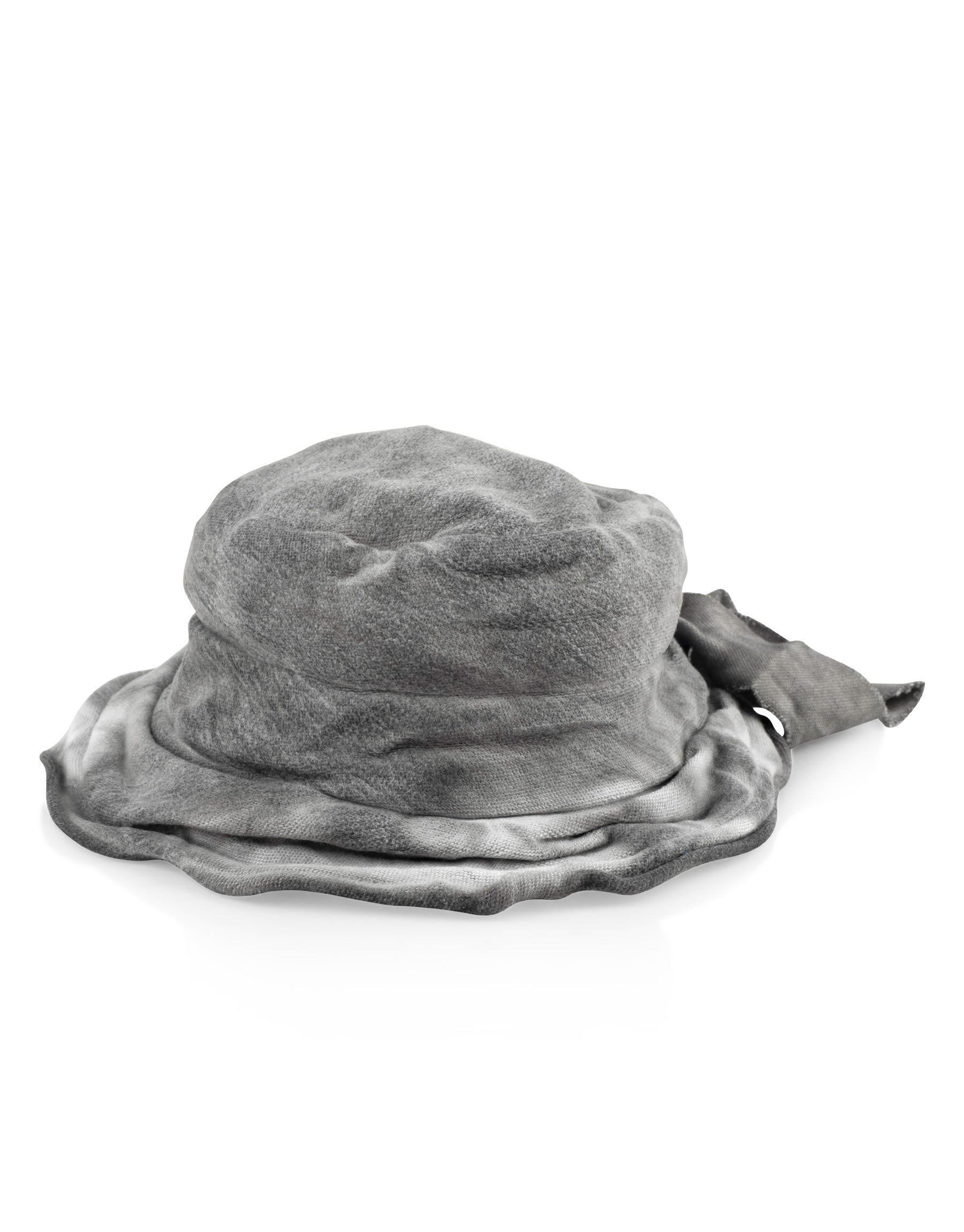 כובע הולי עם קשירה אפור בהיר ווש