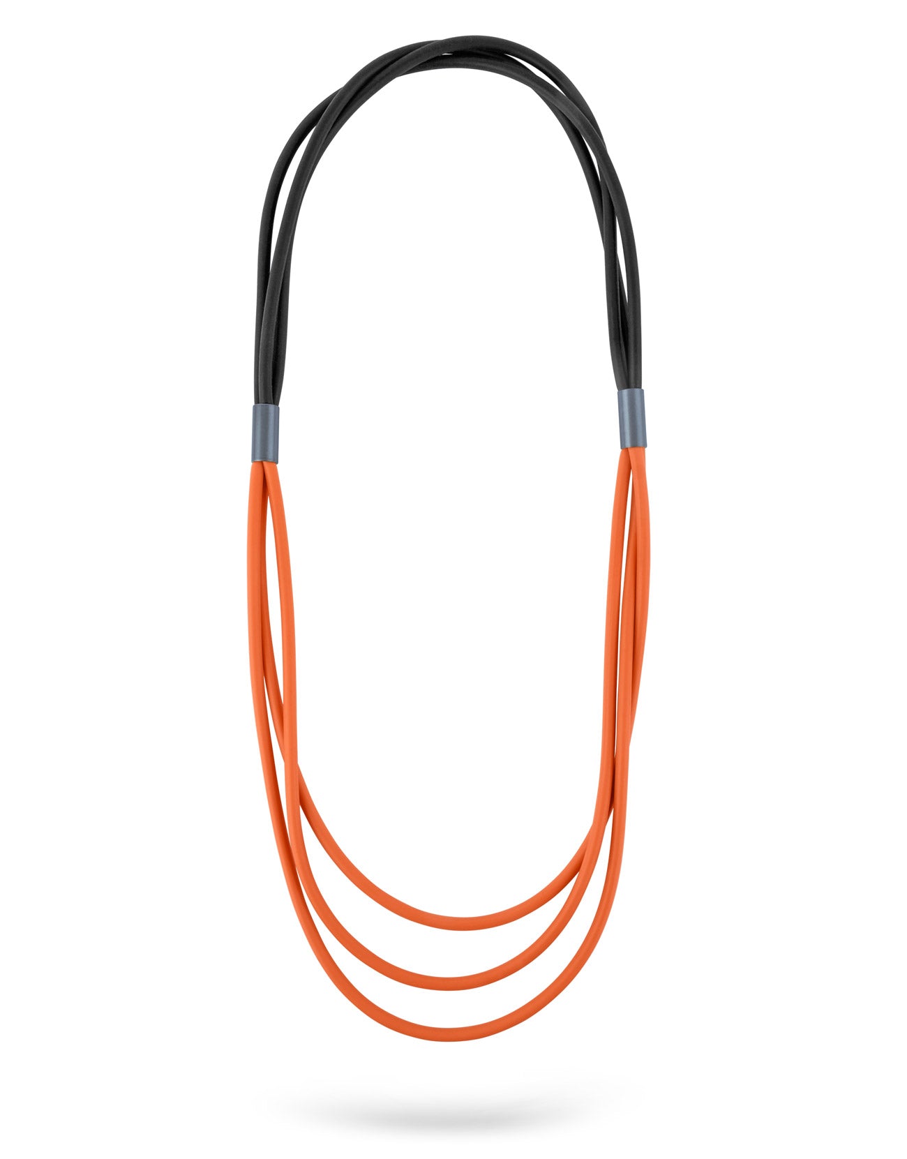 Long silicone chain and 2 orange tubes