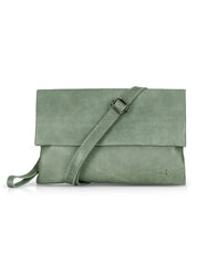 Light green magnetized kalapa evening bag