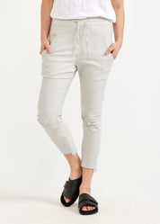 Gray straight leg basic pants