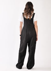 "Overall model H with tying straps" black